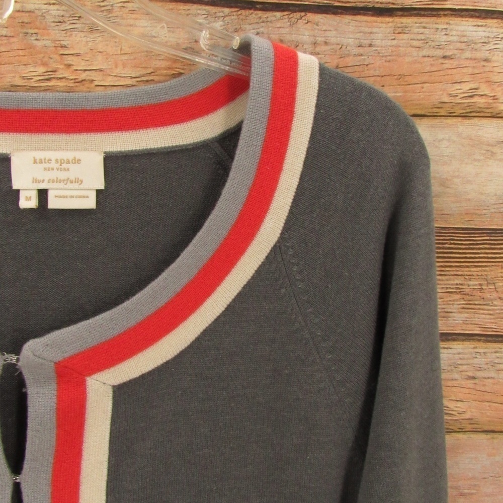 Kate Spade Front Hook And Loop Sweater M - image 2